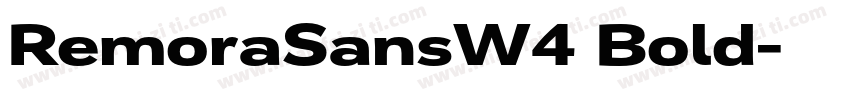 RemoraSansW4 Bold字体转换